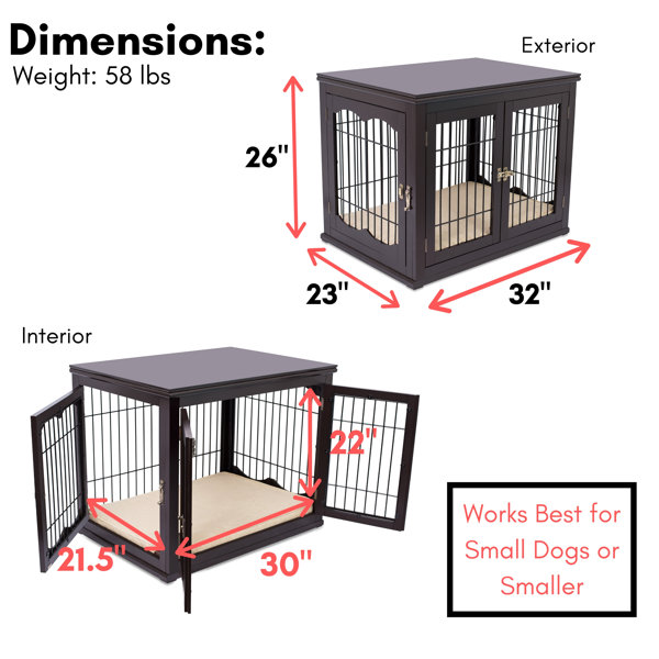 Tucker Murphy™ Pet Abrahams Wooden Large Best Decorative Dog